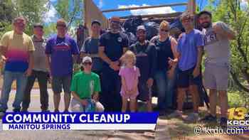 Volunteers in Manitou Springs helped clean up the city - KRDO