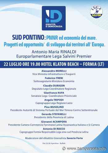 Formia / "Pnrr ed economia del mare", il convegno con il prof. Antonio Maria Rinaldi | temporeale quotidiano - Temporeale Quotidiano