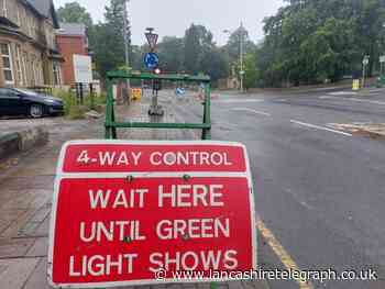 Four-way traffic control causing delays on Blackburn's busiest road