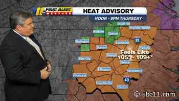 Hot & Humid, Severe Risk Today