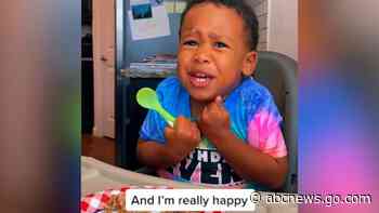 WATCH:  This toddler wants you to know he’s really happy