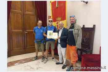 Ricevuti a Palazzo Zanca dall'Assessore Caruso tre "centauri" romagnoli del progetto "Ciao Ciao Ciao Italia" » Comune di Messina - Comune di Messina