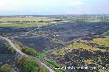 Durrell Dene Joyce Green Dartford: Firefighters still on scene