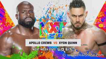Three matches announced for next week's WWE NXT - Figure Four Online