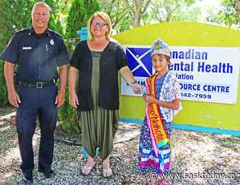 Young princess of Pheasant Rump donates to Weyburn CMHA - SaskToday.ca