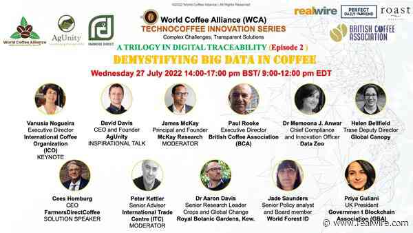 WCA CEO announces Keynote and speakers’ lineup for Big Data virtual event (Episode 2) on 27 July 2022, 2-5 pm BST(UK)