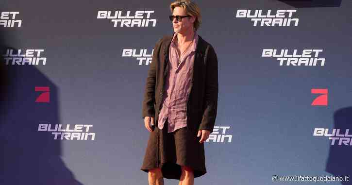 Brad Pitt con la gonna sul red carpet di Berlino. L’attore spiega perché