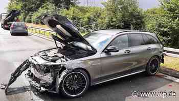 A 45 bei Siegen: Mercedes-Fahrer schleudert wegen Regenguss - WP News