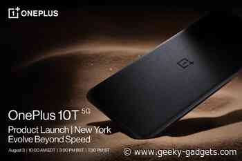 New OnePlus 10T launching August 3rd