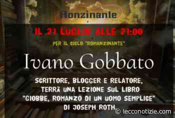 Merate, Ivano Gobbato chiude il ciclo di serate Romanzinante - Lecco Notizie - Lecco Notizie