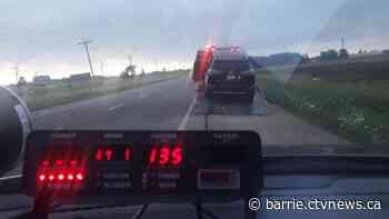 Driver clocked speeding well over the limit in Melancthon Township: OPP