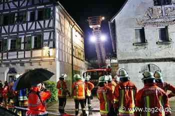 Starke Unwetter: Scheunendach stürzt in Marbach am Neckar ein - TAG24