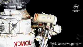 Italian, Russian share rare spacewalk amid Ukraine tensions
