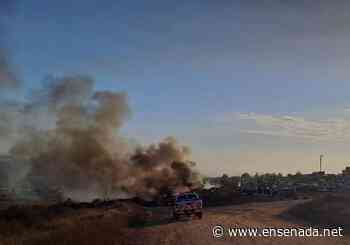 Se registró incendio en yonke municipal - Ensenada.net