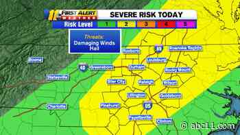 Storms popping up across North Carolina | Severe Thunderstorm Watch in effect until 8 p.m.
