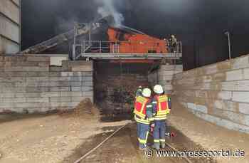 FF Goch: Brand in Industriehalle