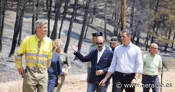 Pedro Sánchez promete poner "todos los recursos" para recuperar los parajes arrasados por el incendio de Ateca - Heraldo.es