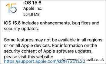 Apple urges users to download the new iOS 15.6 that fixes 39 security vulnerabilities
