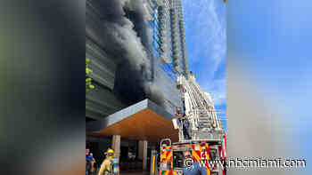 Smoke Billows From Brickell City Centre as Crews Put Out Fire