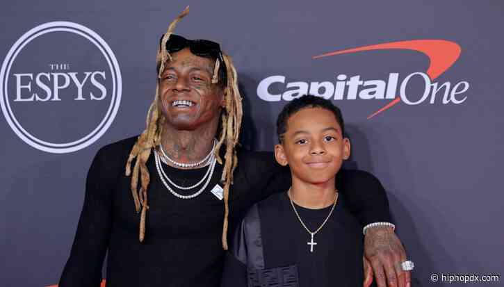 Lil Wayne Twins With 12-Year-Old Son At 2022 ESPYs, Gives Warriors 'Best Team' Award - HipHopDX