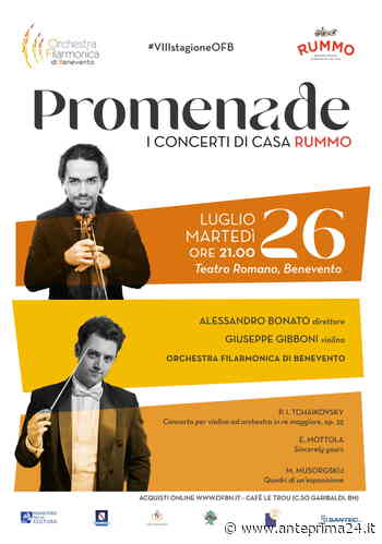 Tornano "I concerti di Casa Rummo": Giuseppe Gibboni a Benevento - anteprima24.it