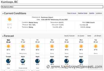 Temperatures set to heat up in Kamloops - Kamloops This Week