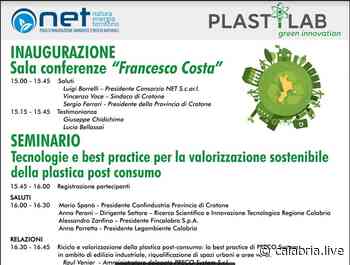 CROTONE – Venerdì il seminario e best practice per valorizzazione della plastica post consumo - Calabria Live