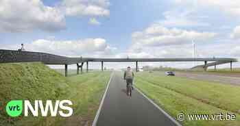 Nieuwe fietsbrug Zandeken over de R4 in Evergem heeft maandenlange vertraging - VRT NWS