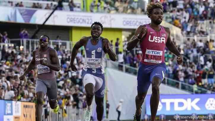 Canada’s Brown seventh in world 200 metres; Arop, Ahmed advance to finals