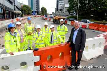 Work on a £14.7million scheme to transform part of Lancashire is starting to take shape