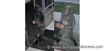 Durham police release photos of suspect after glass smashed around Oshawa student residence - durhamradionews.com