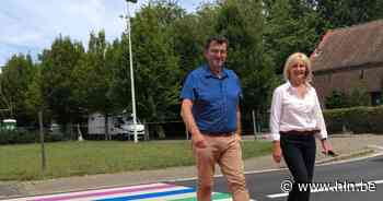 Regenboogzebrapad op gewestweg Berkhoevelaan in Duffel: “In het straatbeeld een duidelijk signaal geven” - Het Laatste Nieuws