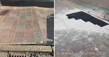 Extreme heat 'lifts up' part of pavement on busy Hull city centre street - Hull Live