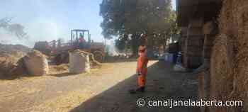 CBMMG combate incêndio em depósito de silagem, em Monte Alegre de Minas (MG) - canaljanelaaberta.com