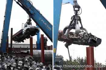 Tipper truck used for suspected fly-tip crushed by Bromley Council 