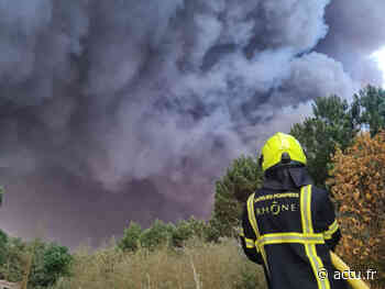 "C'était du jamais vu" : un pompier de Lyon intervenu sur les incendies en Gironde raconte - actu.fr