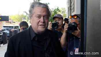 Steve Bannon expresses frustration outside courtroom