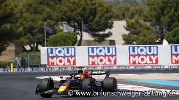 Verstappen im heißen Training in Frankreich hinter Ferrari