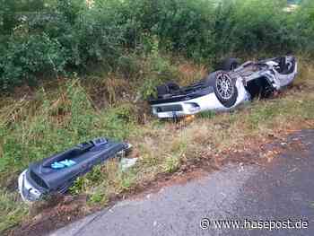 Auto landet kopfüber in Graben - zwei Menschen in Bad Essen verletzt - HASEPOST – Die Online Zeitung für Osnabrück