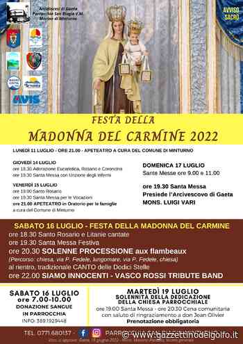 Marina di Minturno in festa per la Madonna del Carmine 2022 - gazzettinodelgolfo.it