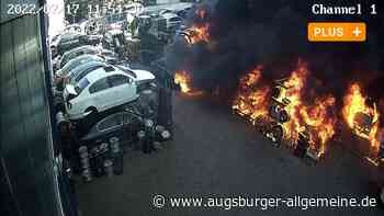 Augsburg: Video von Überwachungskamera: Wie der Großbrand in Lechhausen ausbrach | Augsburger Allgemeine - Augsburger Allgemeine