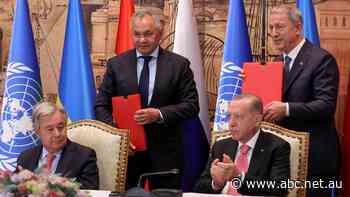 Ukraine and Russia sign agreement to lift grain blockade