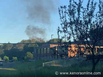 Morning fire behind Seven Generations - KenoraOnline.com