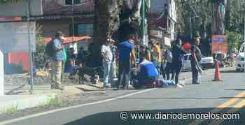 Se accidentan 2 motociclistas en la carretera federal México-Cuernavaca, a la altura de Santa María Ahuacatitlán - Diario de Morelos