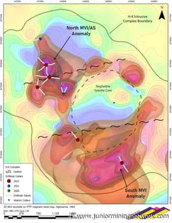 VR Resources intersects 243 m @ 1% TREO, including 15 m @ 2.14%, to discover the broadest and highest grade critical metal mineralization to date at Hecla Kilmer. - Junior Mining Network