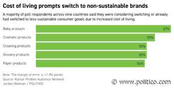 Consumer confidence hits sustainable demand- POLITICO - POLITICO