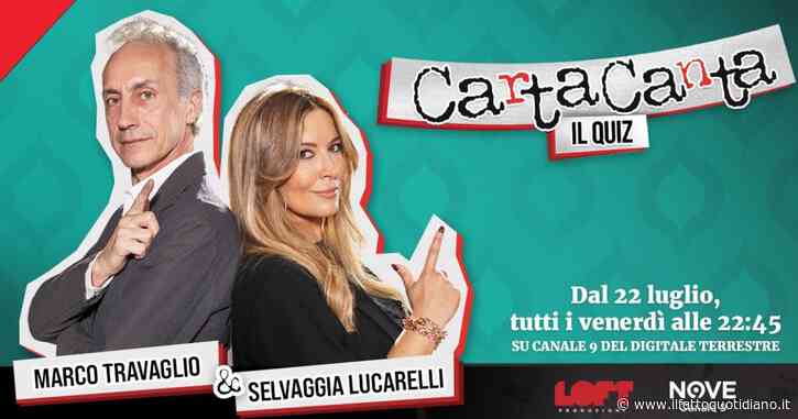 CartaCanta, arriva su Nove il quiz condotto da Marco Travaglio e Selvaggia Lucarelli - Il Fatto Quotidiano