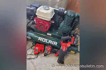 Suspected stolen tools seized from car after Nanaimo RCMP hear ‘nonsensical’ excuses from driver