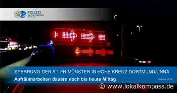 Lkw fuhr in die Betongleitschutzwand auf der A 1 - www.lokalkompass.de