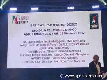Il calendario di serie A3: esordio interno per la Wimore Parma - Sport Parma